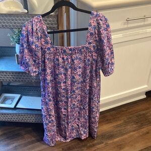 Vineyard Vines Blue and Pink Floral Dress